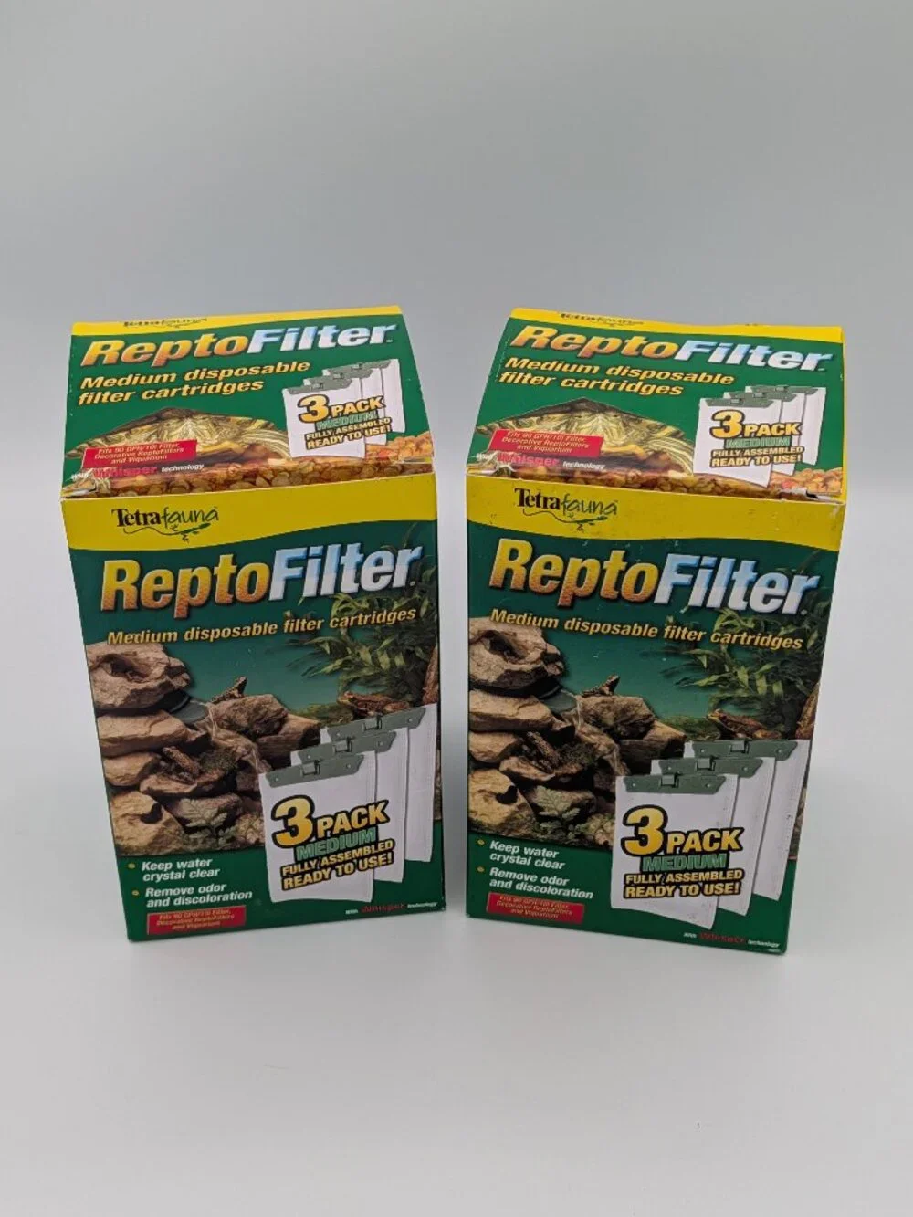 Reptile Water Filter Cartridges Medium Tetrafauna ReptoFilter 5 Pack Open Box